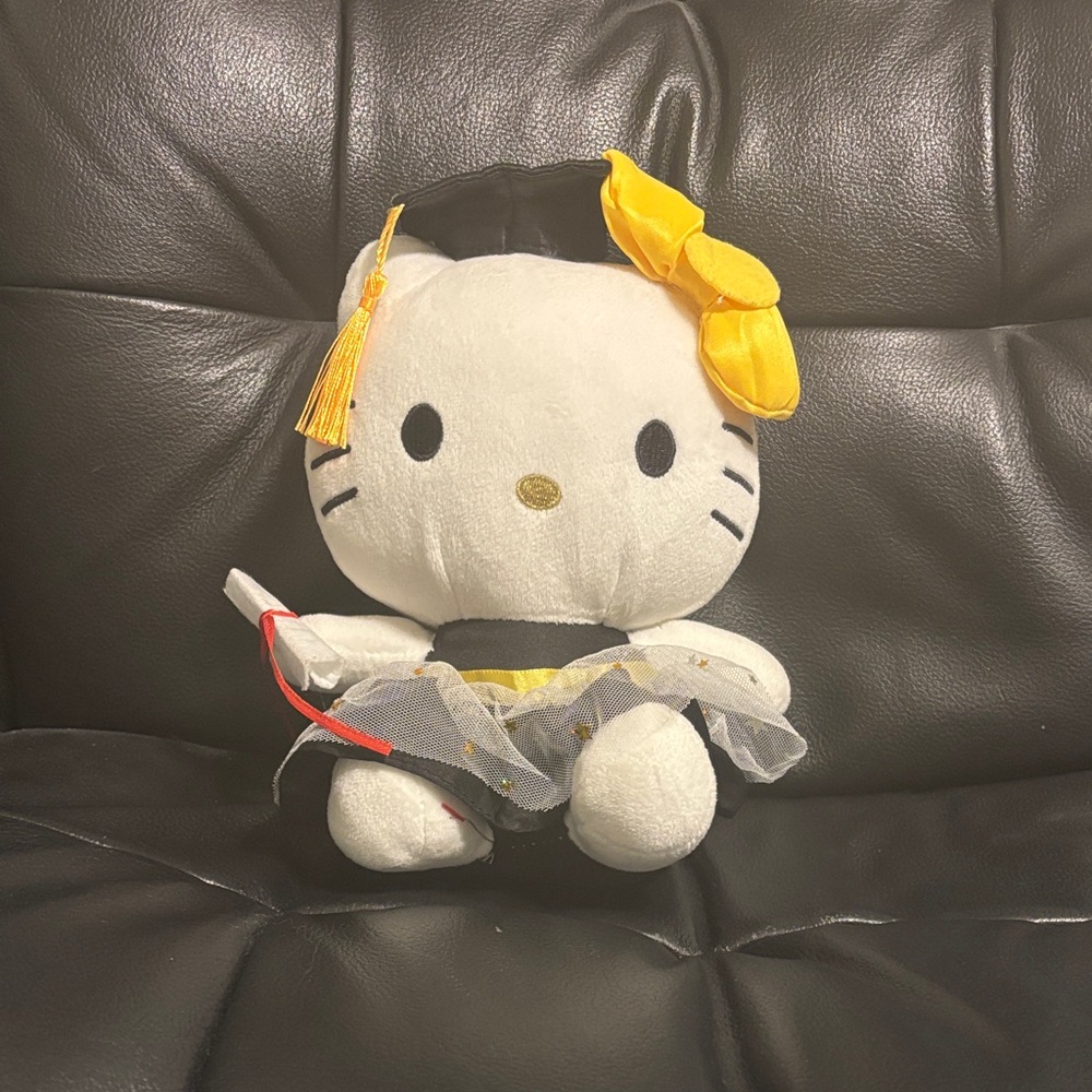 Hello Kitty Plush with Yellow Bow